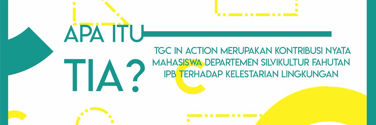 tgcinaction2017's tweet photo. [Apa itu TIA?]

TGC in Action merupakan kontribusi nyata mahasiswa SIlvikultur IPB terhadap kelestarian lingkungan. https://t.co/29t20faKLp