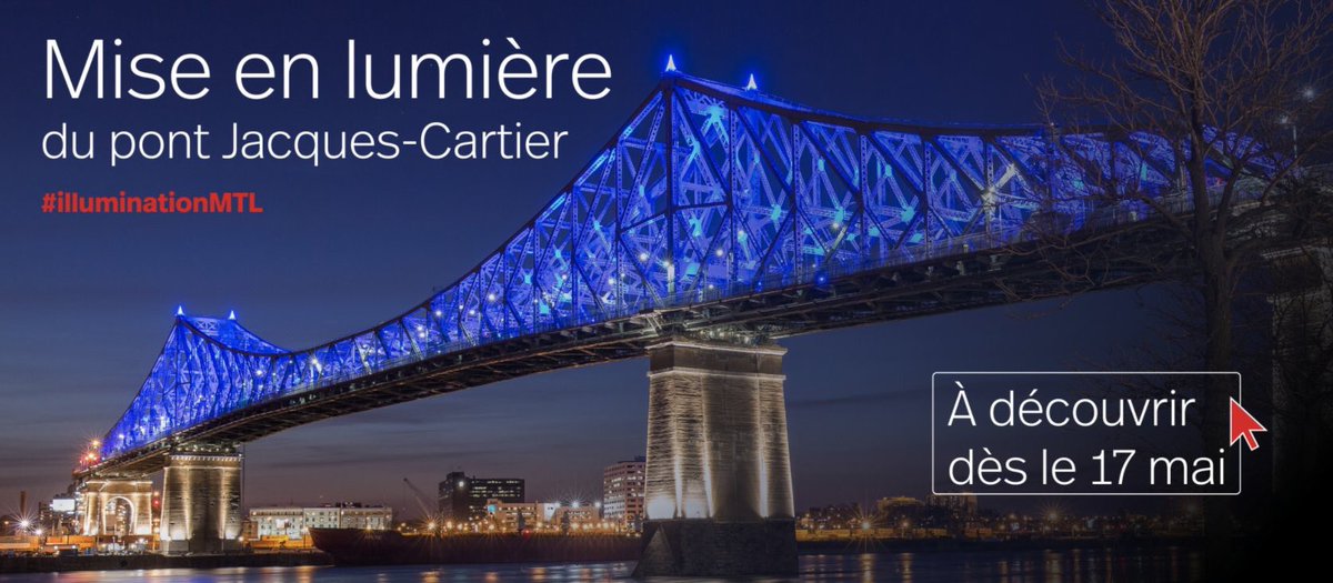 mtl_lium's tweet image. Tweetez avec le hashtag #illuminationMTL pour influencer les lumières du premier « Pont Intelligent » du monde! #InnMTL