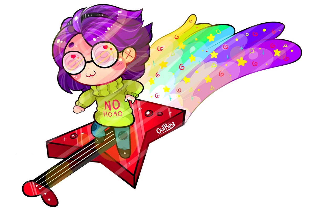 cutkeyofhell's tweet image. #FNAFHS 
aquí les dejo un Super bonnie , surfiendo en su guitarra  !!!
bon estaría orgulloso  XD
espero que les guste :D
