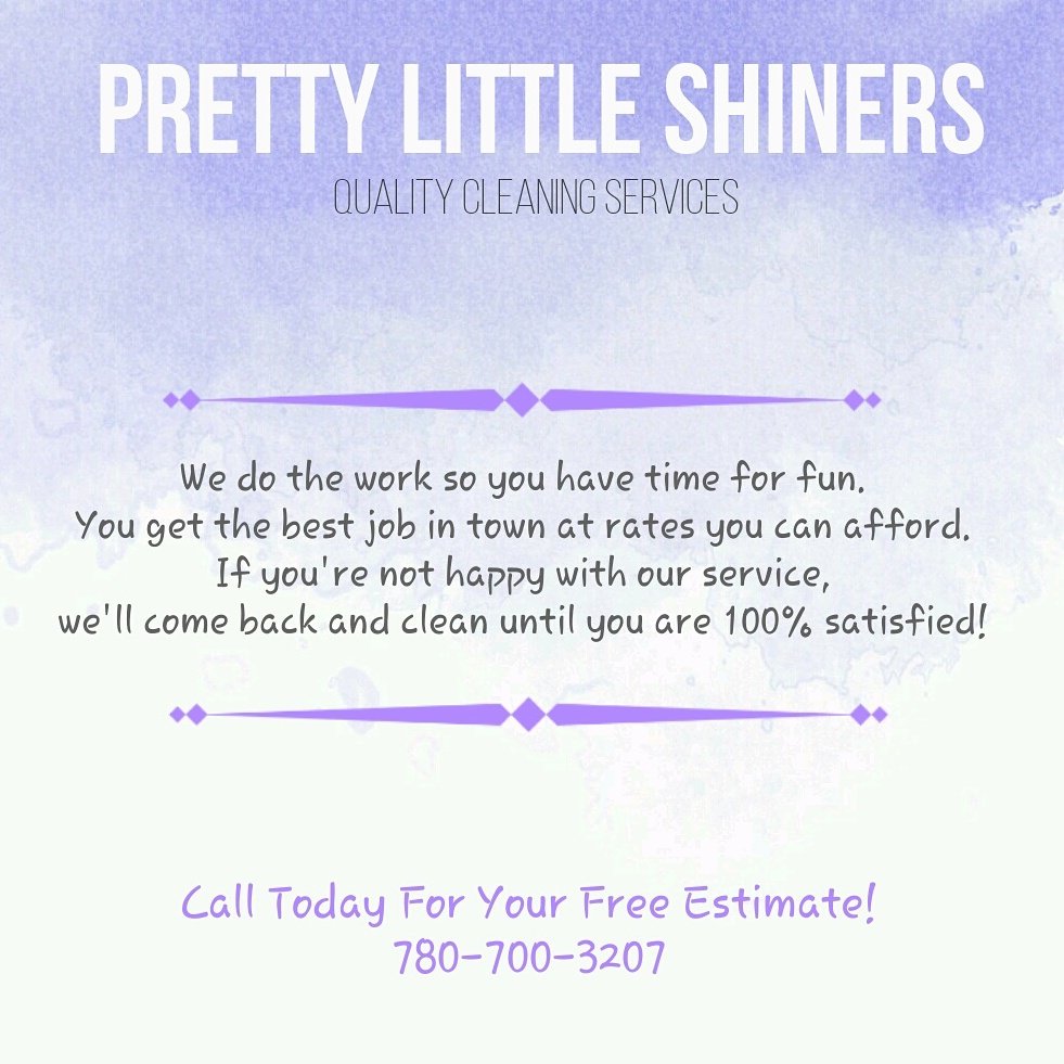 PrettyShiners's tweet image. Call today for your free estimate! We'd love to make your house Sparkle! 7807003207 #yeg #yegcleaning #cleaningservices #cleaning