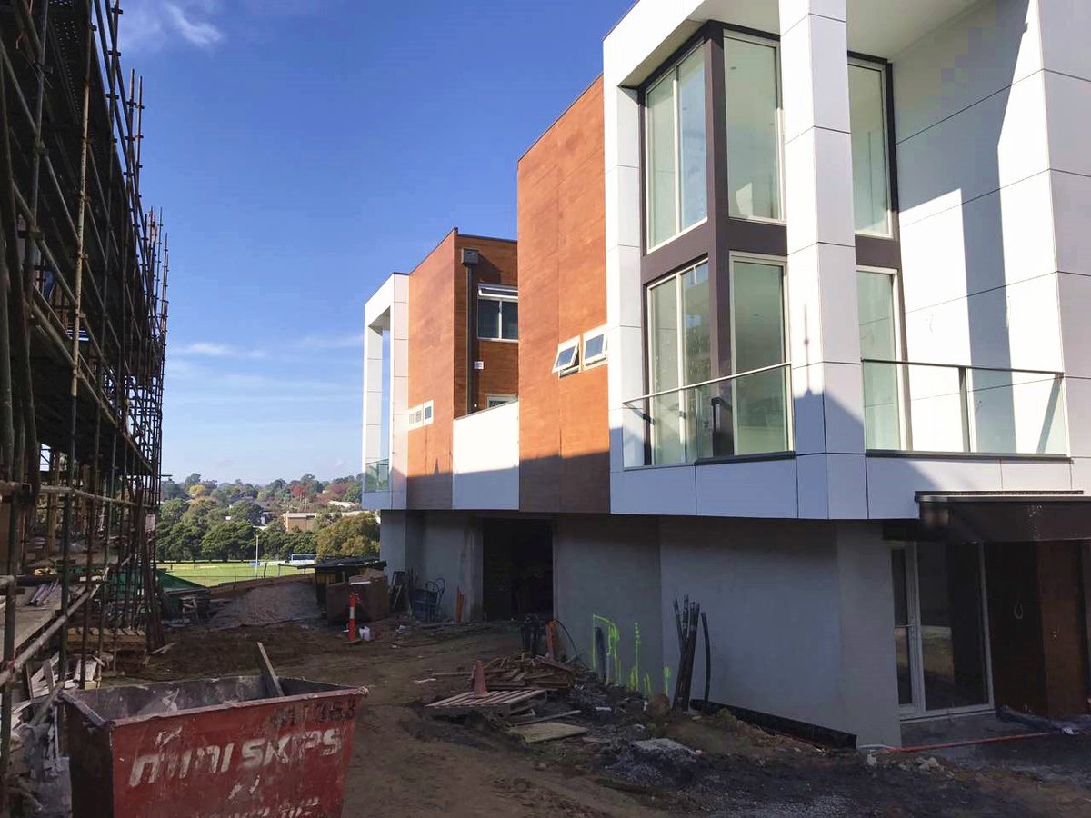 goldfieldgroup's tweet photo. Canterbury Rise: fixing stage finished; all townhouses and apartments in final stage. #propertydeveloper #melbourne #realestate #boxhill https://t.co/t35kBLGBeX