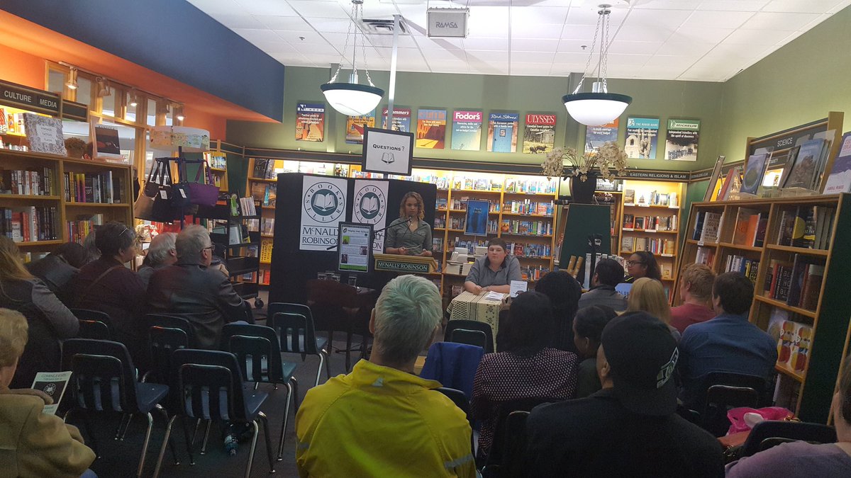dombek_ml's tweet photo. So proud of our met students and their book launch! @maplesmetschool https://t.co/3INcV446ai