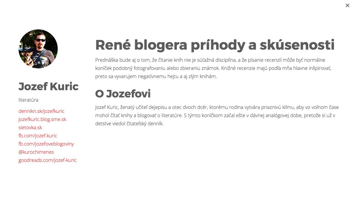 sLOVEncinari's tweet photo. Dnes je už každý druhý internetový knižný bloger - ale ako to robiť ešte lepšie a zaujímavejšie? Odpovie ostrieľaný harcovník Jozef Kuric ;) https://t.co/RtSQAqwVf2
