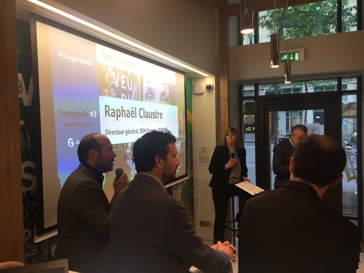GreenFlex's tweet photo. "Ne pas vouloir réinjecter sa propre production dans le réseau est une grave erreur !" @RaphaelClaustre #energiecollective #imaginaleGF https://t.co/NdrAEvWgTG