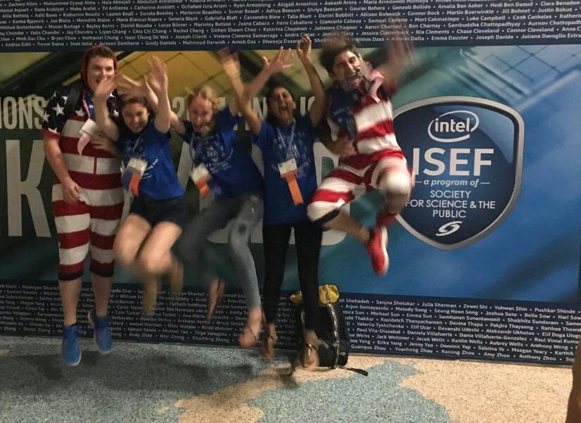 Jumping for joy at Intel ISEF!