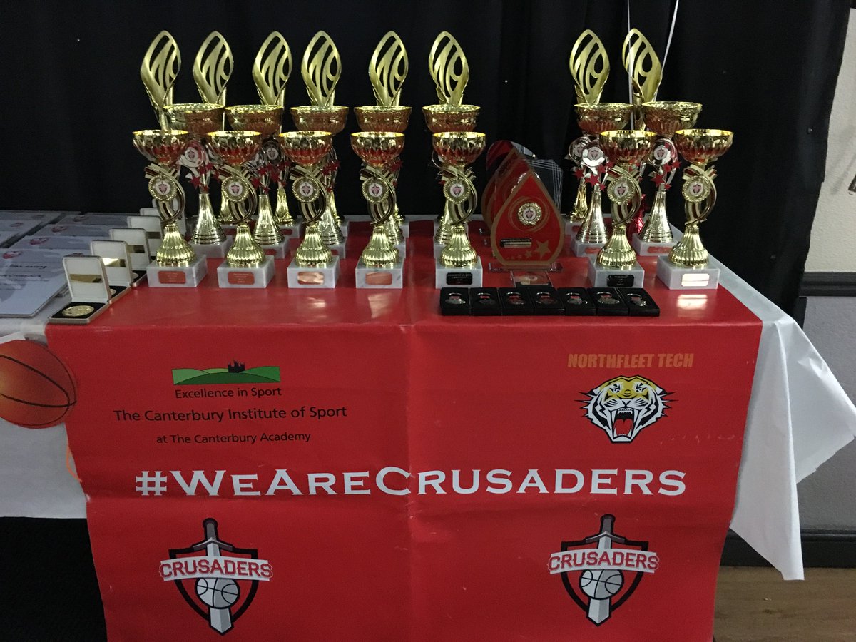 KentCrusadersBB's tweet photo. A big thank you to @tonybretts for supplying amazing trophies with engraving and Crusaders centre pieces all at a great price.#AwardsNight https://t.co/egstBPPhxL