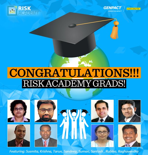 Genpact_Careers's tweet photo. Congratulations to our first batch of #Risk Academy Certification Program Grads! #proudtobegenpact #careersinanalytics @Genpact https://t.co/PU90HdcgpE