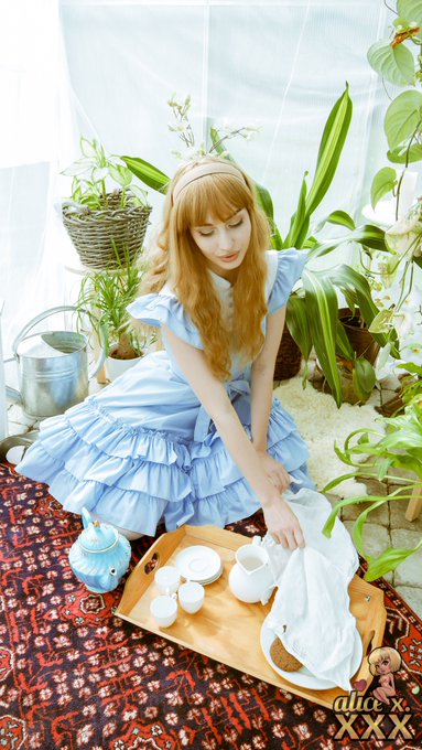 1 pic. ~Teatime with Alice~ 
Set of 55 lewd images

Check out the full uncensored set on https://t.co/gkM4Tb8xjU