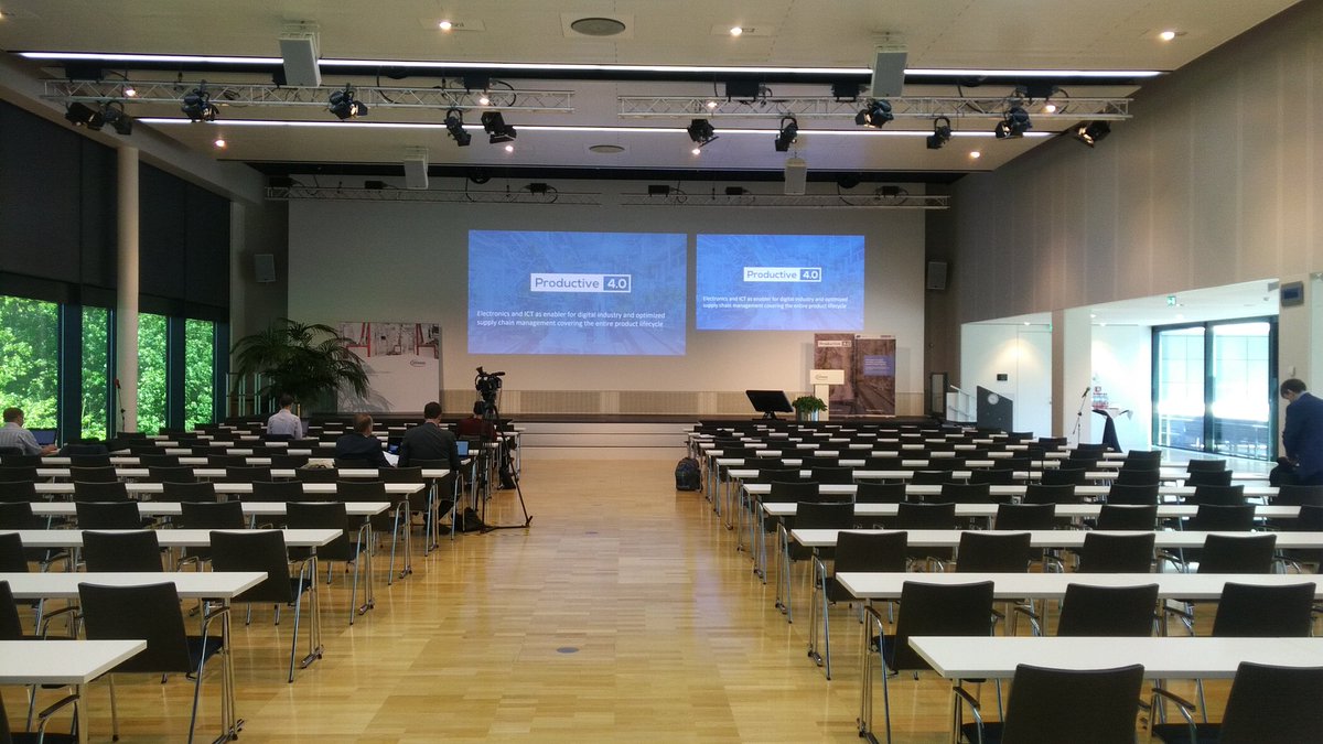 ma_zhendong's tweet photo. Minutes to go to kick off #Productive4.0 at #infineon #Dresden https://t.co/reNr52CBxG