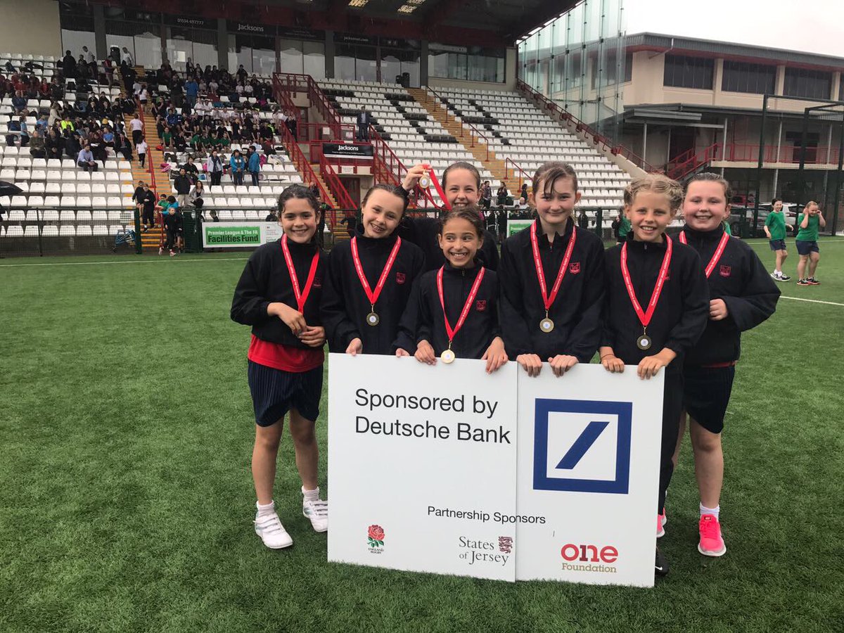 Well done <a href="/stpetersjersey/">St Peter's School</a> teams who represented <a href="/ExeterChiefs/">Exeter Chiefs</a> &amp; <a href="/staderochelais/">Stade Rochelais</a> at the Yr 5 <a href="/DeutscheBank/">Deutsche Bank</a> Primary School Tag Festivals 2017