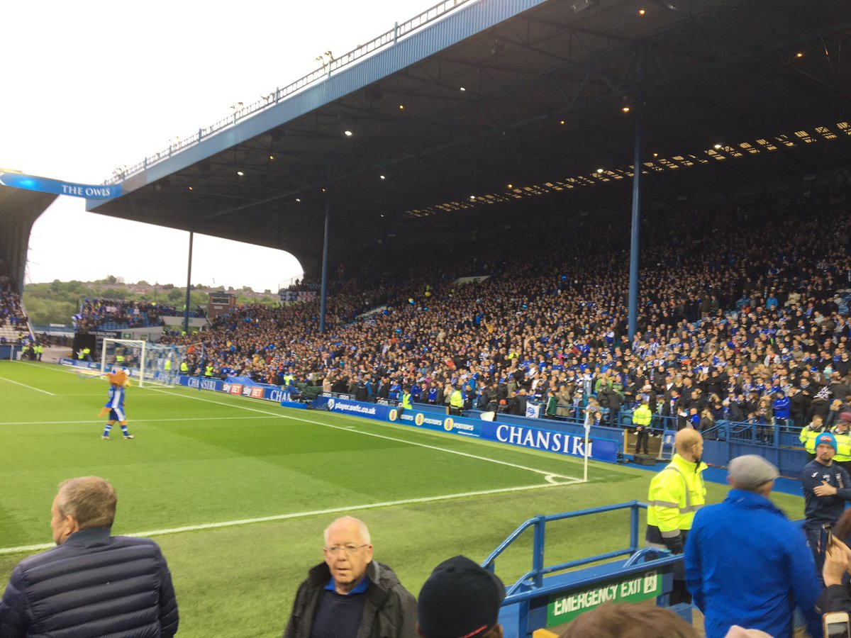 stevesideb's tweet photo. Cracking night at Hillsborough but just fell short #swfc https://t.co/6keo4P9mBT