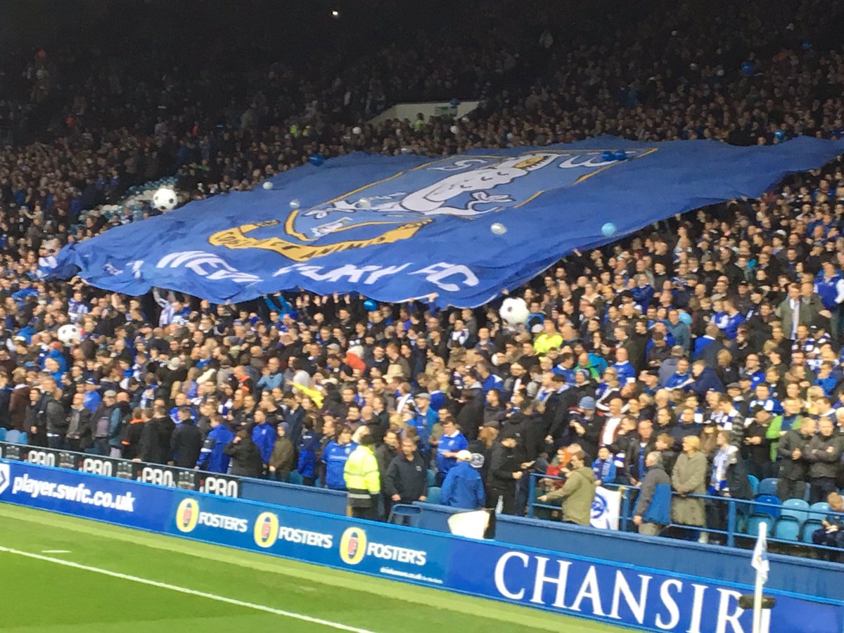 stevesideb's tweet photo. Cracking night at Hillsborough but just fell short #swfc https://t.co/6keo4P9mBT