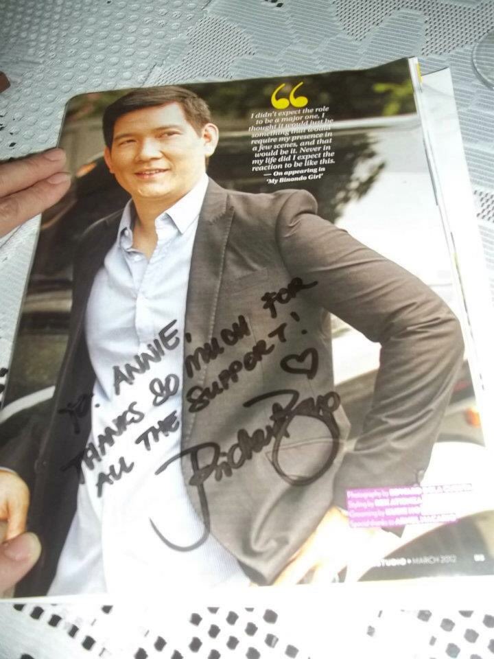 HAPPY BIRTHDAY RICHARD YAP your 1st message to me the 1st time i saw you. I have this magazine with me 