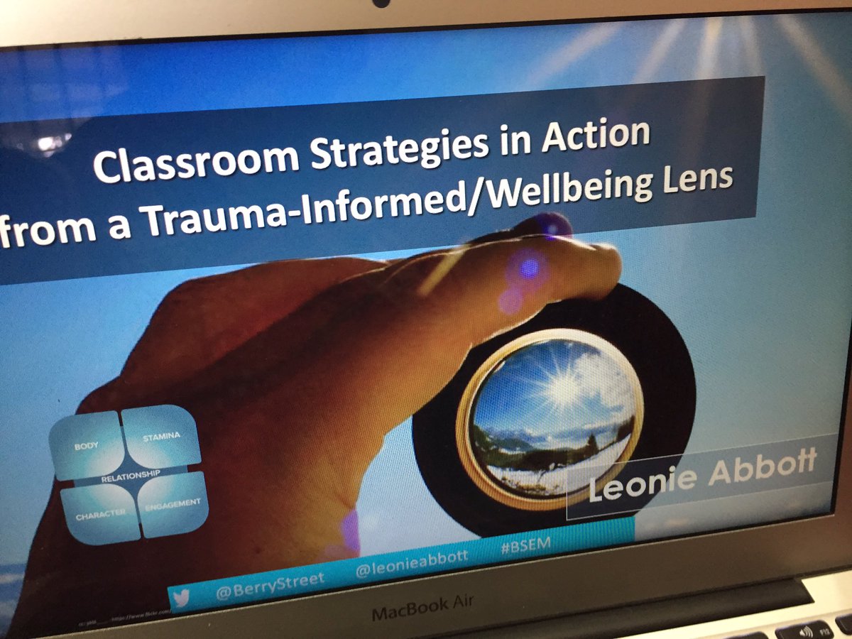 LeonieAbbott's tweet photo. About to do @berrystreet #BSEM first presentation @PositiveSchools. Excited to begin. https://t.co/30qwfYpYZE