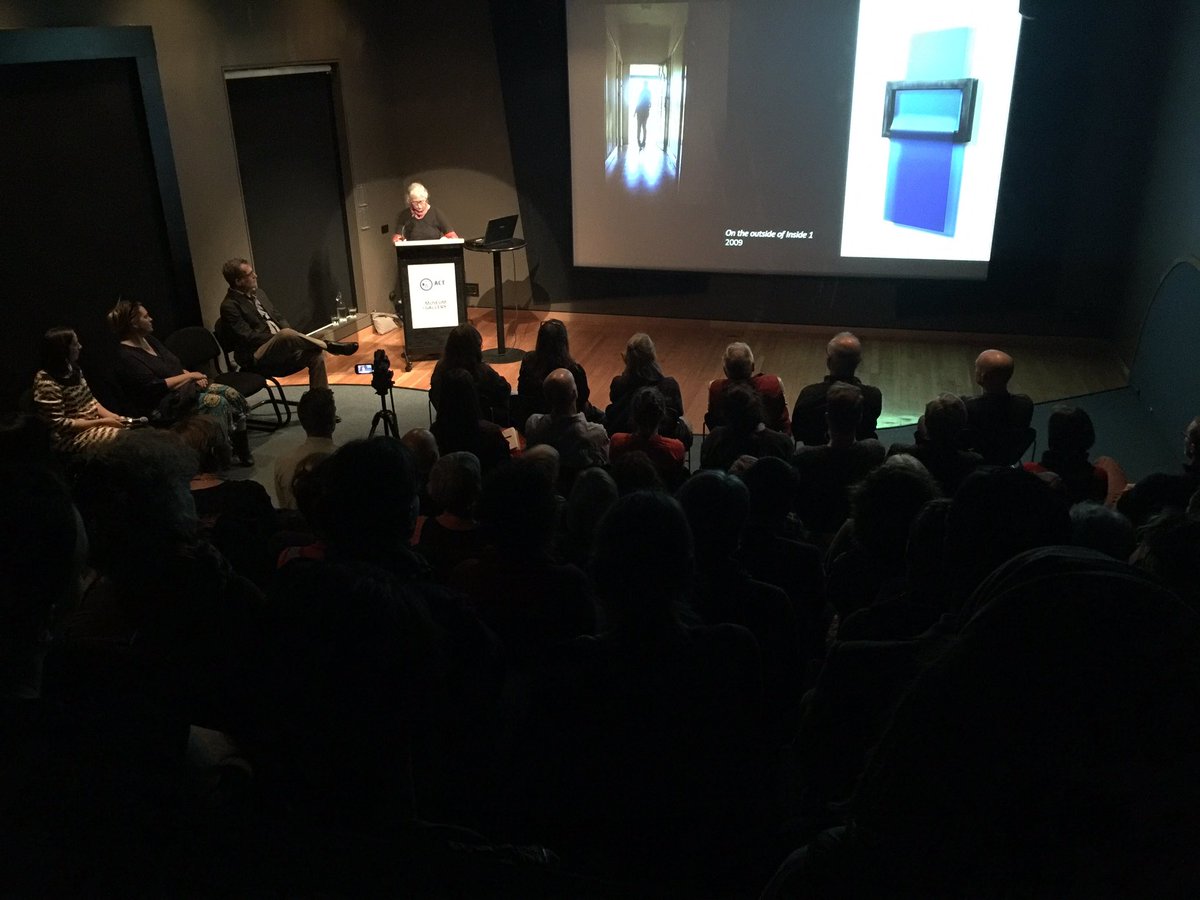 A full house for artist Kirstie Rea today <a href="/_CMAG_/">Canberra Museum and Gallery</a> w <a href="/ANUartdesign/">ANU Art & Design</a> - sorry to those who missed out - video will be online soon