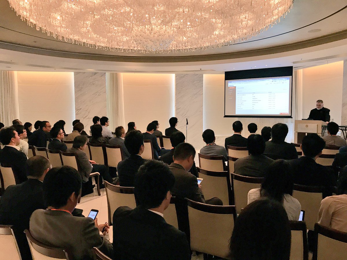 ETnintex's tweet photo. Our @Nintex guru @mikefitz doing a live demo of #Nintex #WorkflowCloud in Japanese! 👍 #Tokyo #NintexRoadshow #workflowautomation https://t.co/QPzqS3VLYK
