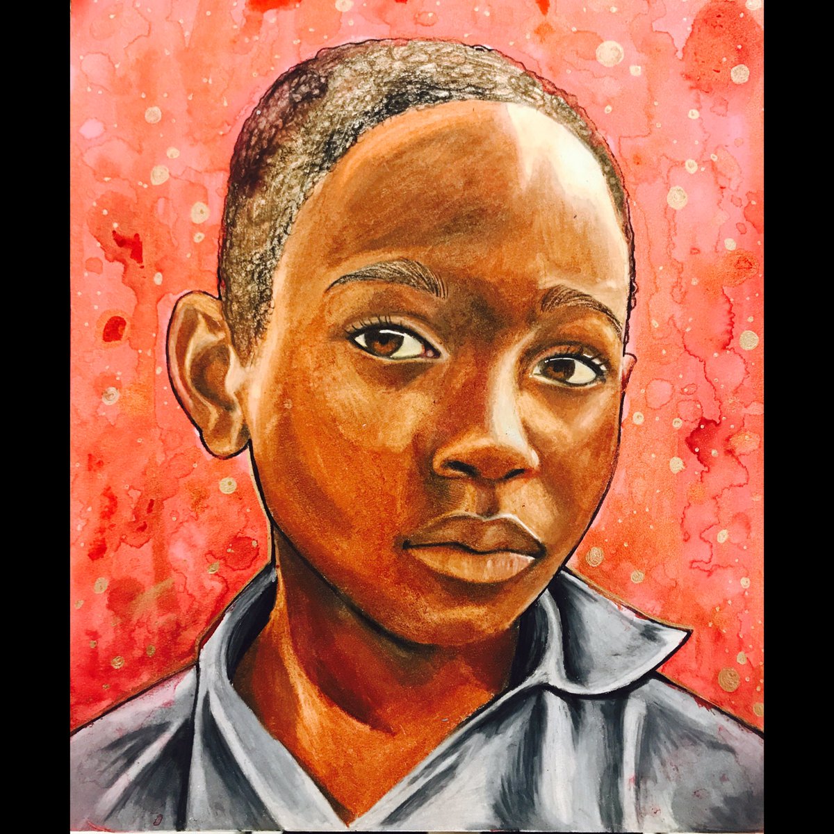 G0REVID's tweet image. Portraits I did this month for kids in the Congo #memoryproject