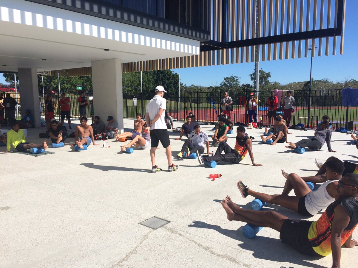 katiebrownaus's tweet image. Potential @GC2018 athletes from Oceania region here under @Griffith_Uni GAPS program. A great initiative, story at 5:30 @7NewsGoldCoast