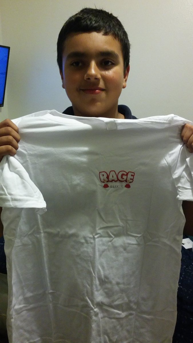 A1narchy's tweet photo. @RageElixir today the t-shirt arrived in our mailbox!!! #ragenation #ragemerch https://t.co/r9KQW2lg9H