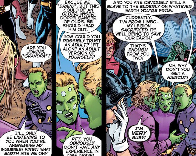 DoubleHeaderFD's tweet photo. @BrainiacV @Shadow_Lass It's cool Brainy.
-Wait, which Brainy is he?
Good call, bro!
-Of course, I'm the smarter head.
Grrrrr! https://t.co/2PpVX0ejgn