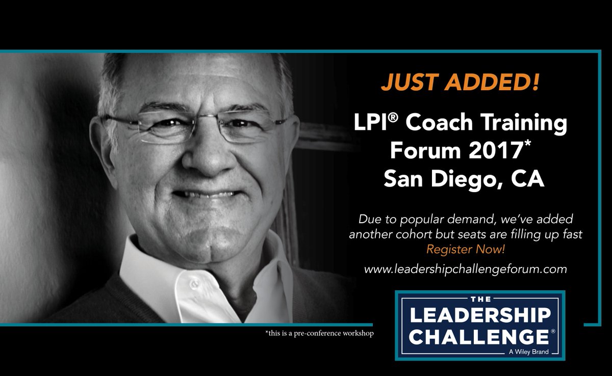 We get it, more LPI Coach Training. We've added another section at Forum 2017. Seats will go fast so register now! ow.ly/Re5k30bPai3