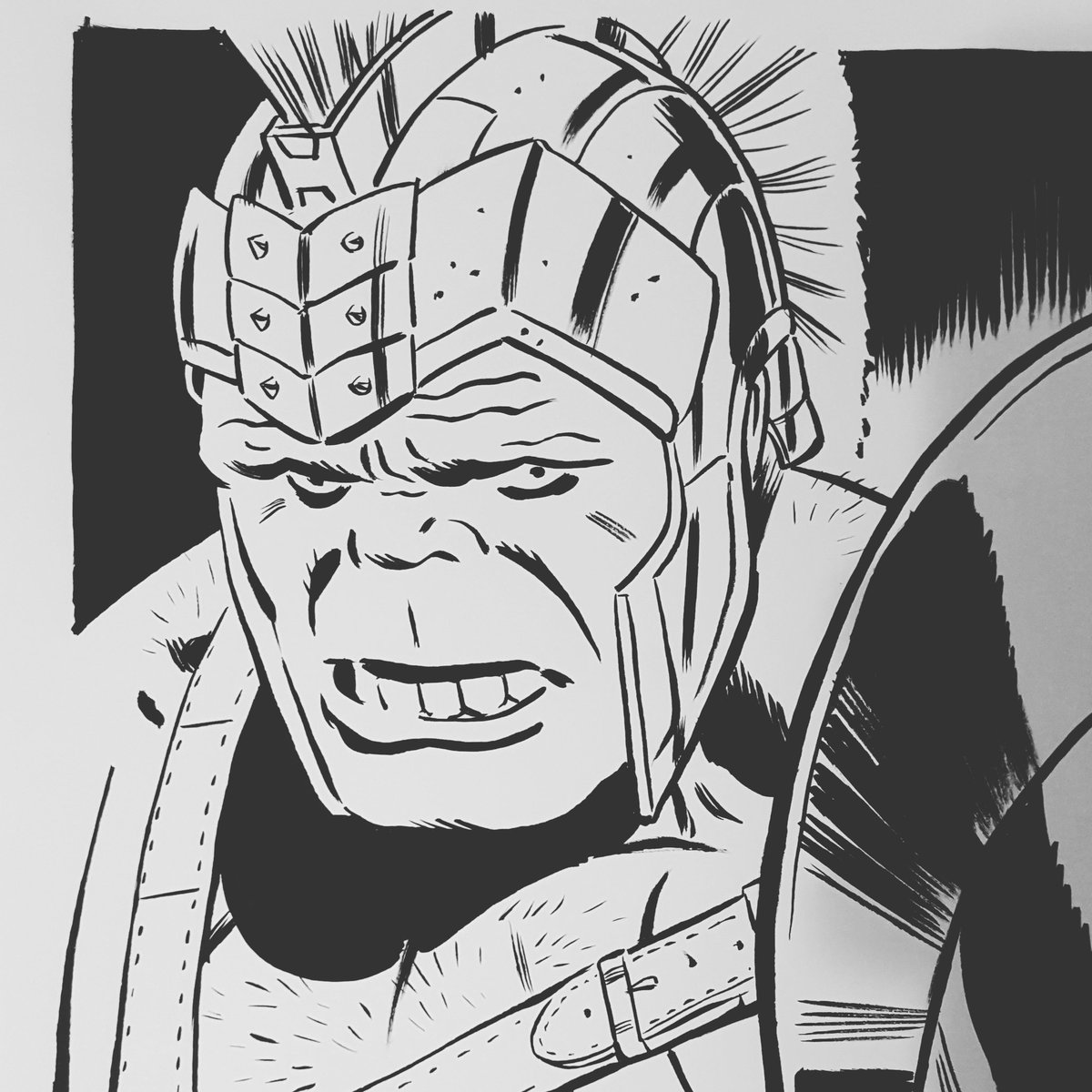 Gladiator #hulk #marvel #brush #ink #art 