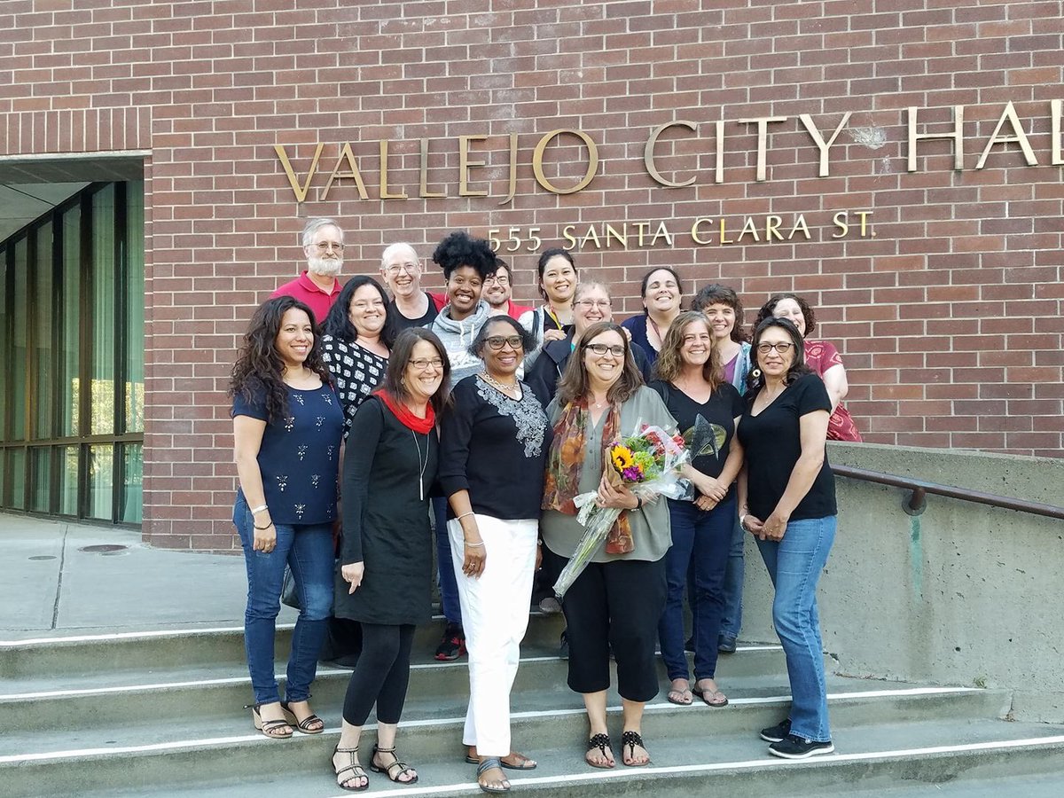 Patterson_Pride's tweet photo. Congrats to our principal Paula Suarez @psoup21 for being honored as 2017 @VCUSD Principal of the Year. Staff &amp; families filled the chambers https://t.co/icHDUF2zsf