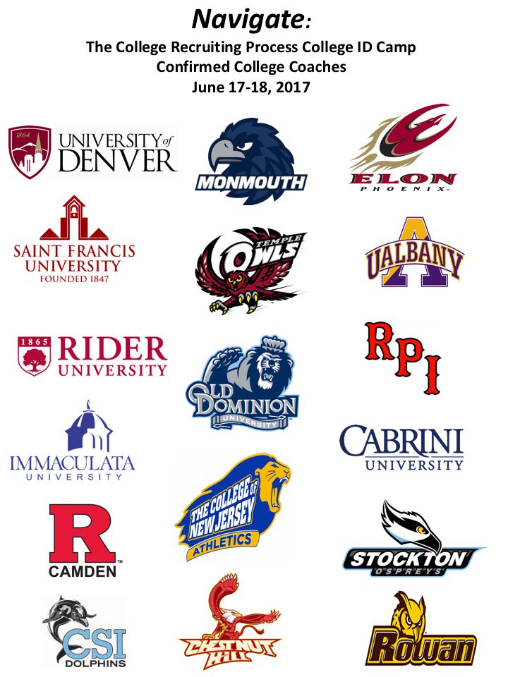 NavigateSoccer's tweet image. Great collection of college coaches looking for players at the Navigate College ID Camp June 17-18, 2017 in Medford, New Jersey.