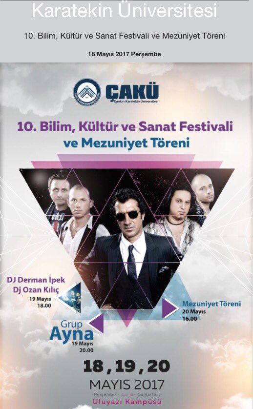 grupaynacom's tweet photo. 19 Mayıs --> Çankırı Karatekin Üniversitesi https://t.co/aAvY11MEHJ