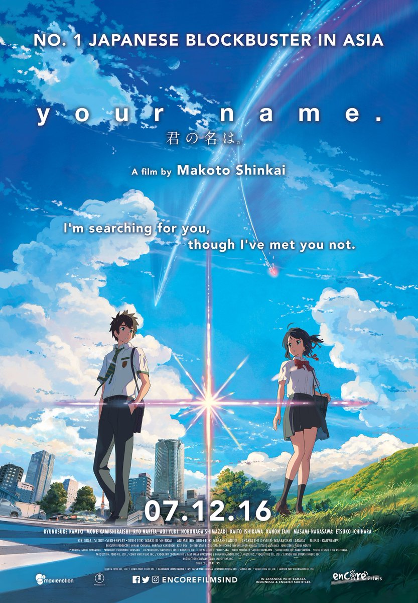 TarizSolis's tweet photo. Mau nonton lagi! πRT @CGV_ID: Siapa kangen Your Name? Tayang di #CGVAnimeWeek 19-25 Mei https://t.co/xIxemypFFC https://t.co/X7IdqSUfVK