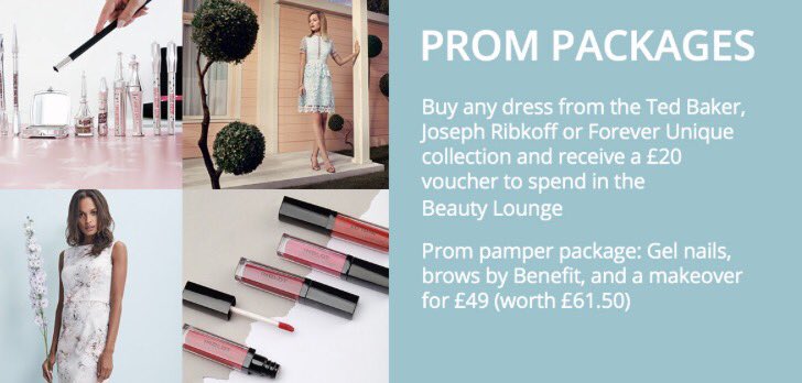 SandersonsStore's tweet photo. Have you seen our fantastic prom package? 👗💃🏽💄🎉 @FoxValleySheff #sheffieldissuper https://t.co/TnL6haTxrJ
