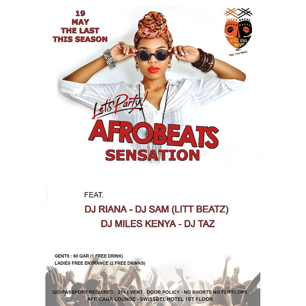 DjSamqatar's tweet photo. Friday 
#Qatar #africana #doha #djlife #afrobeats #dohanight  #dancehall #Azonto #Afrobeats  #djsamsalah #djsamlittbeatz #qatarairwayscrews https://t.co/7gXCfizGvC