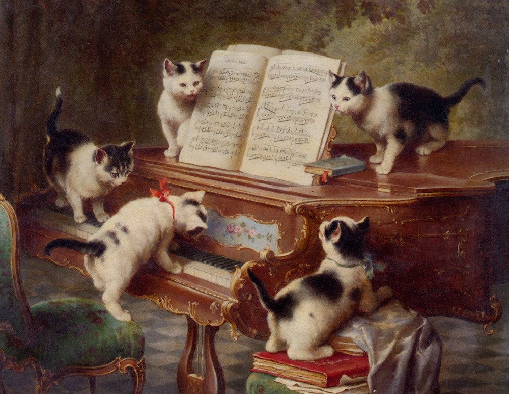 ArtifactPuzzles's tweet photo. These young kittens sure a-purr-eciate a fine musical composition! Available now at https://t.co/SNdl4PoUOV https://t.co/KSksG71dcD