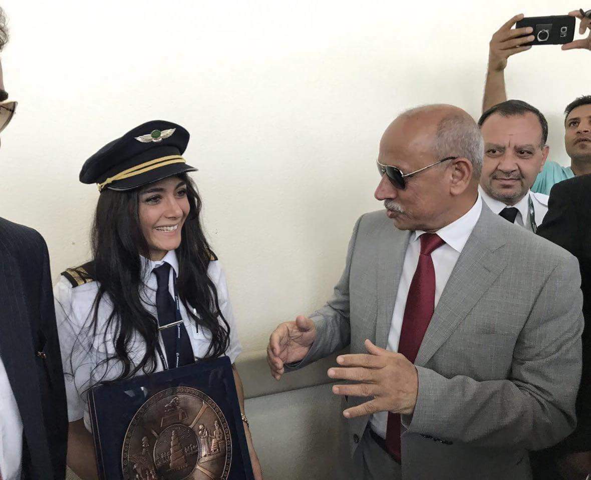 iraq_mawtini's tweet photo. Congratulations Warte Abubakir Ali for becoming 1st #Iraqi female pilot 2b type certified on the #Boeing 737 #Iraq Employed by Iraqi Airways https://t.co/hzTcJDidow