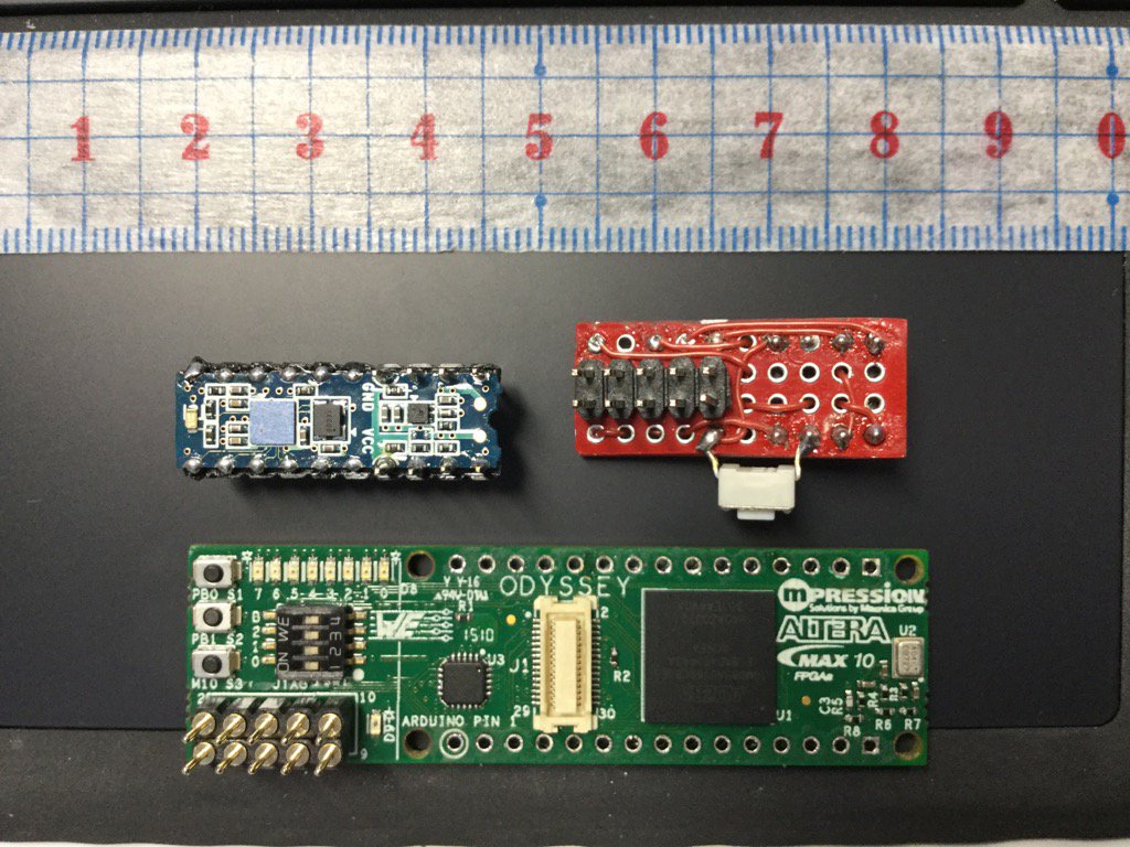 Hiroyuki Ohno On Twitter Cerasite C 02 Max10 10m02 上段左 Jtag変換アダプタ 上段右 Odyssey Max10評価ボード Max10 10m08 一部改造 下段 Gc4unix
