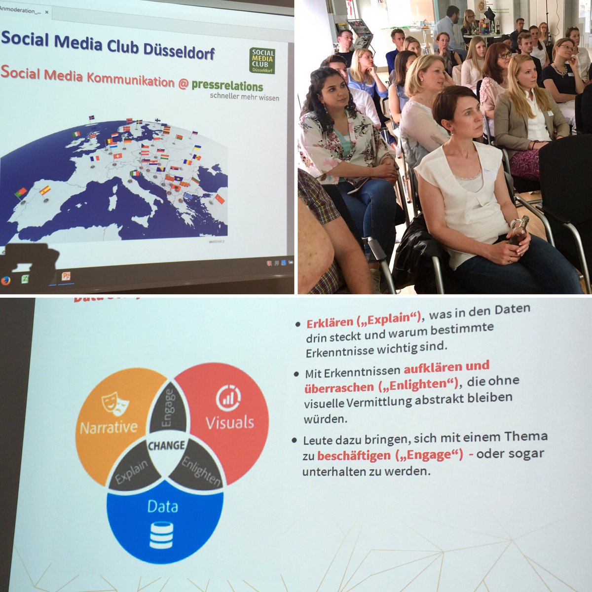 smcdus's tweet photo. Das war die zehnte #SocialMedia Night bei @newsradar mit #Data #visual #Storytelling https://t.co/0o8hxckobr
