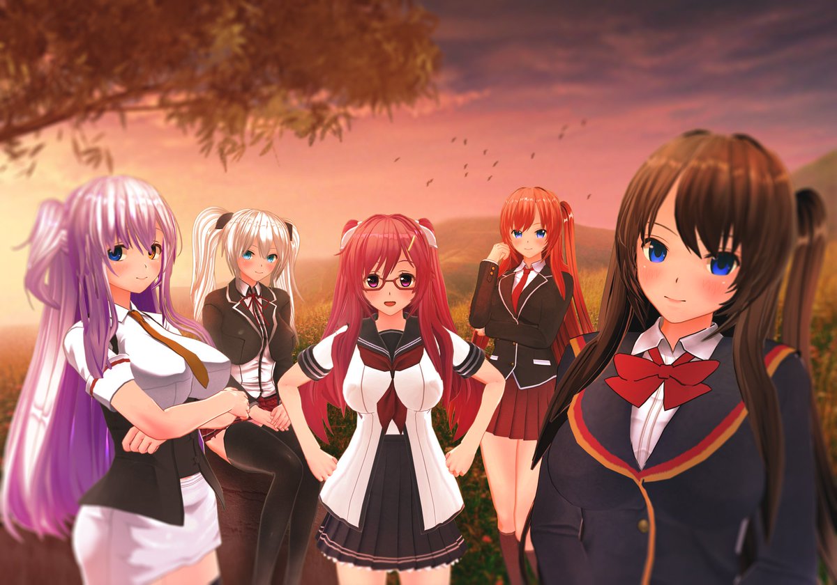 GameAccountVinc's tweet photo. strolling with my girls, enjoying the sunset #CM3D2 https://t.co/5fZDB4LUO4