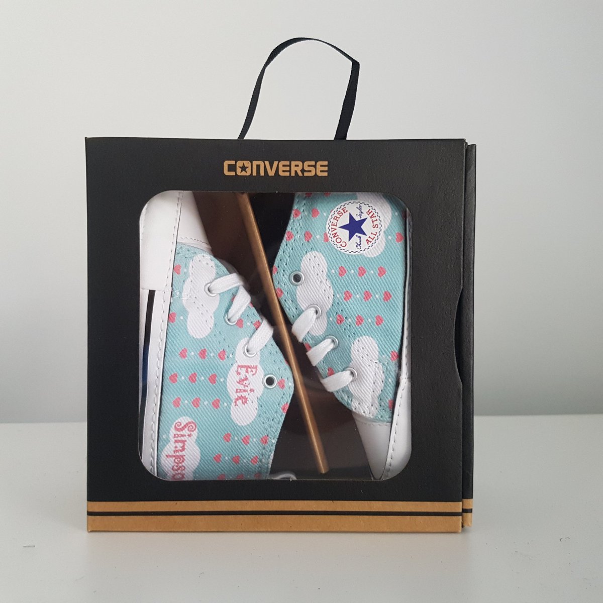 personalised baby converse