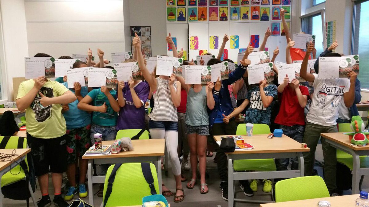 Voor al onze zevendegroepers een #verkeersdiploma. Zij hebben #verkeersexamen gehaald: #devinkrijdtveilig door <a href="/GemeenteVSN/">Gemeente Voorschoten</a> Voorschoten