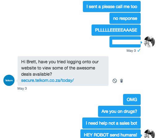 CorporateKak's tweet photo. I call this series: " 15 Days in Purgatory: My Time with @TelkomZA Support' @wendyknowler @power_report
#justaselection #brandfail https://t.co/cbSfyBxVGq