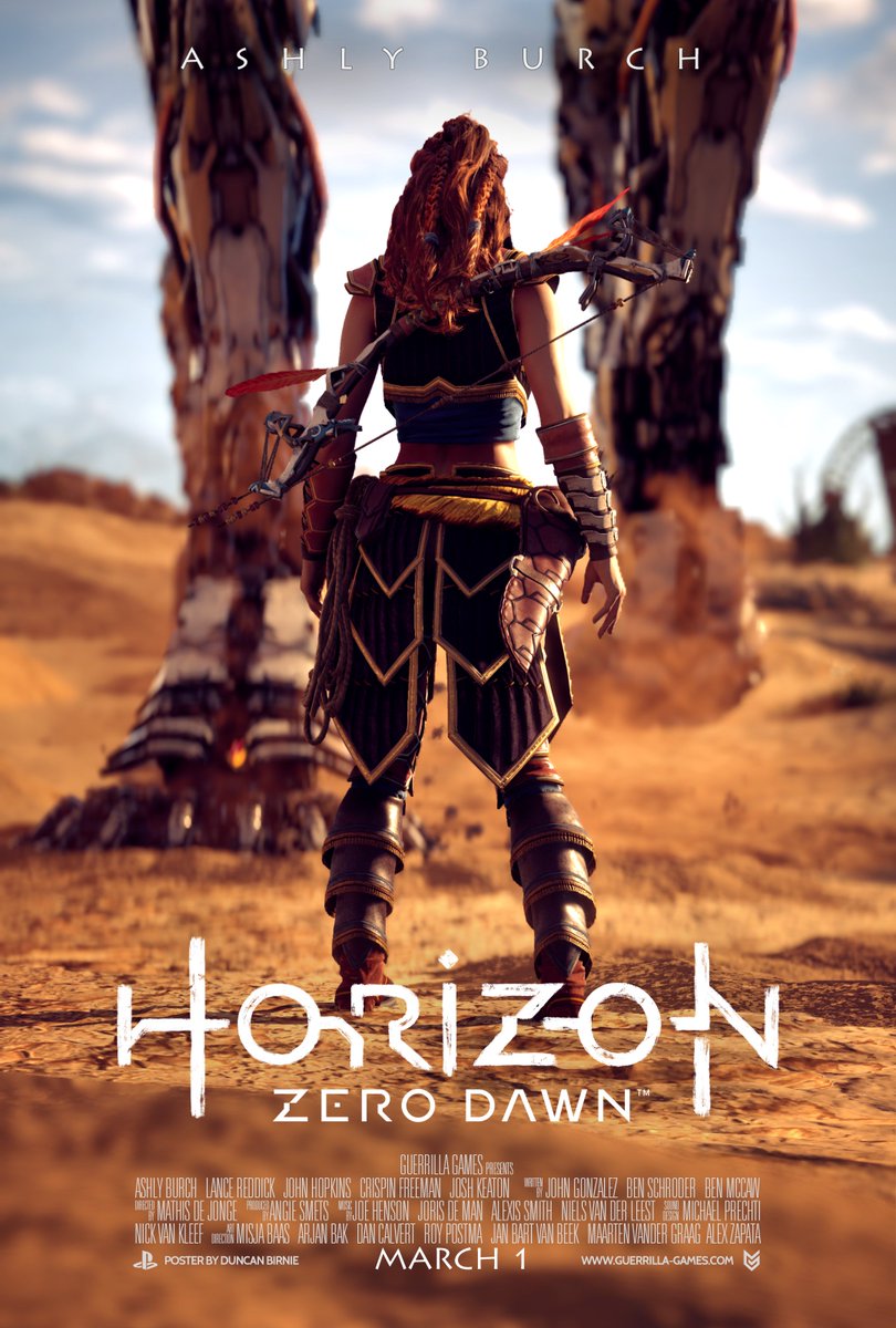 duncanbirnie's tweet image. The reaction to my #HorizonZeroDawn movie posters has been incredible. Thank you so much everyone! Here’s another ✌🏻#HZDPhotoMode @Guerrilla