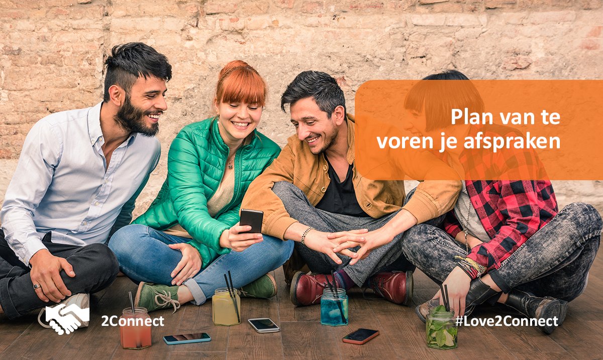 2ConnectApp's tweet photo. Voorafgaand aan het event worden al afspraken gemaakt, waardoor de kans kleiner is dat mensen niet op komen dagen. https://t.co/LXQrYaDBGp https://t.co/lpdaawon8u