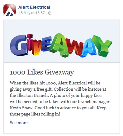 AlertElectrical's tweet photo. #needsomelikes #alertelectrical #fb1000 #giveaway
https://t.co/fU8uVrXpJO https://t.co/gAtLVoIHuZ