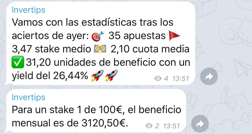 invertips_es's tweet photo. Seguimos reventando el mes 🔥 🔥 🔥 Síguenos ya en nuestro canal gratis de Telegram https://t.co/c1cYHA0Uc0 https://t.co/lfbTV4UwhM