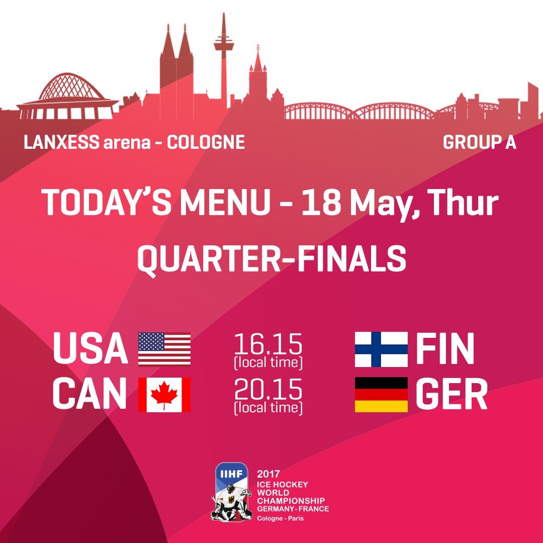 Image result for IIHF World Championship 2017 Quarterfinal live pic logo