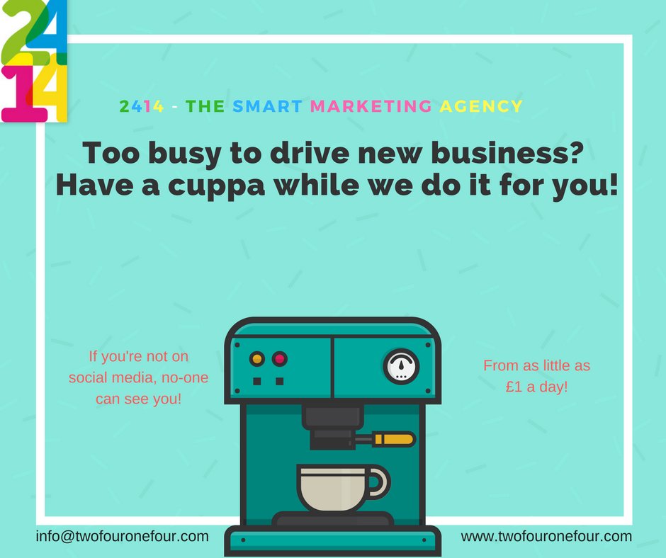 Its simple.  We set you up on Facebook, Twitter, Instagram and LinkedIN. We manage it, you get new business!! #TwoFourOneFour