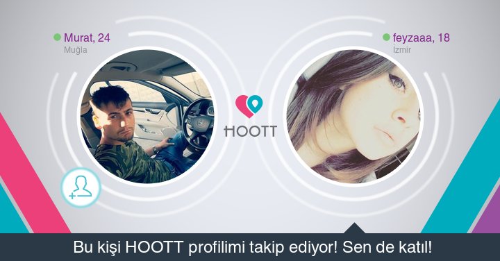 #HOOTTapp HOOTT süper! Takipçilerime gözat hemen. HOOTT ile eğlen! goo.gl/jPUaB0