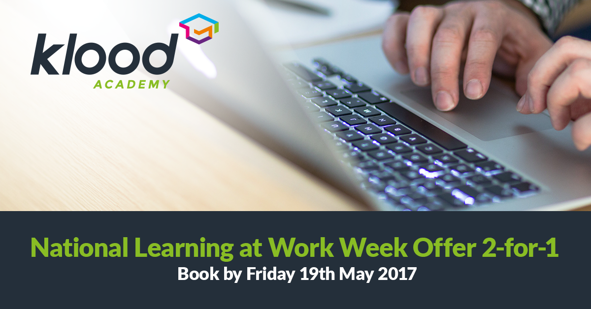 klood_digital's tweet image. Don&apos;t miss your chance to attend two of our training course for the price of one! hubs.ly/H07vJ_-0 #NationalLearningAtWorkWeek