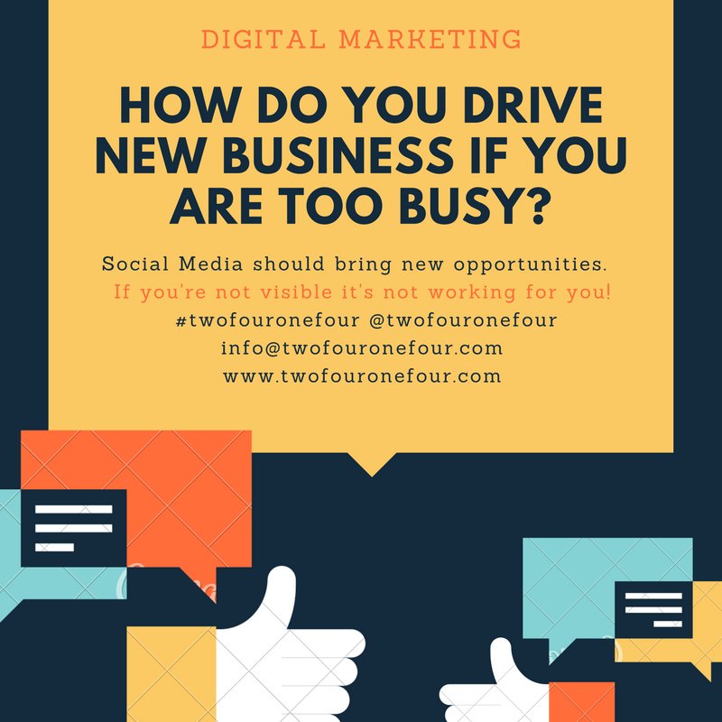You're too busy running your business right?  Let us do what we are good at so you can concentrate on what you are good at!  #TwoFourOneFour