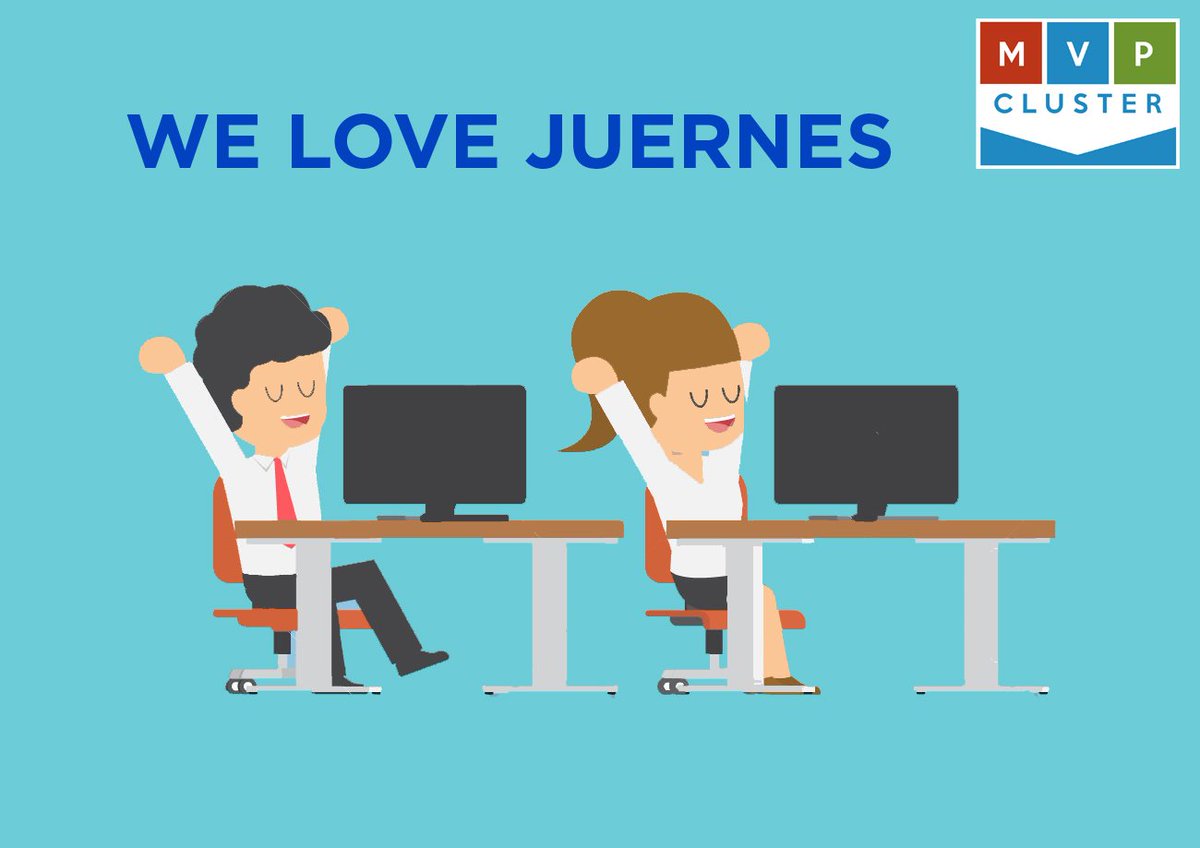 mvpcluster's tweet photo. En MVP Cluster we love Juernes ¡Que tengáis un feliz día! #felizjueves #AndaYaEsJuernes #mvpcluster https://t.co/jtgbu9rlK6 https://t.co/YJo28GBoLP